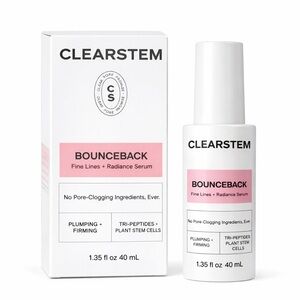 CLEARSTEM Bounceback Peptide Serum 1.35 oz Tri-Peptide Stem Cell No-Tox NIB